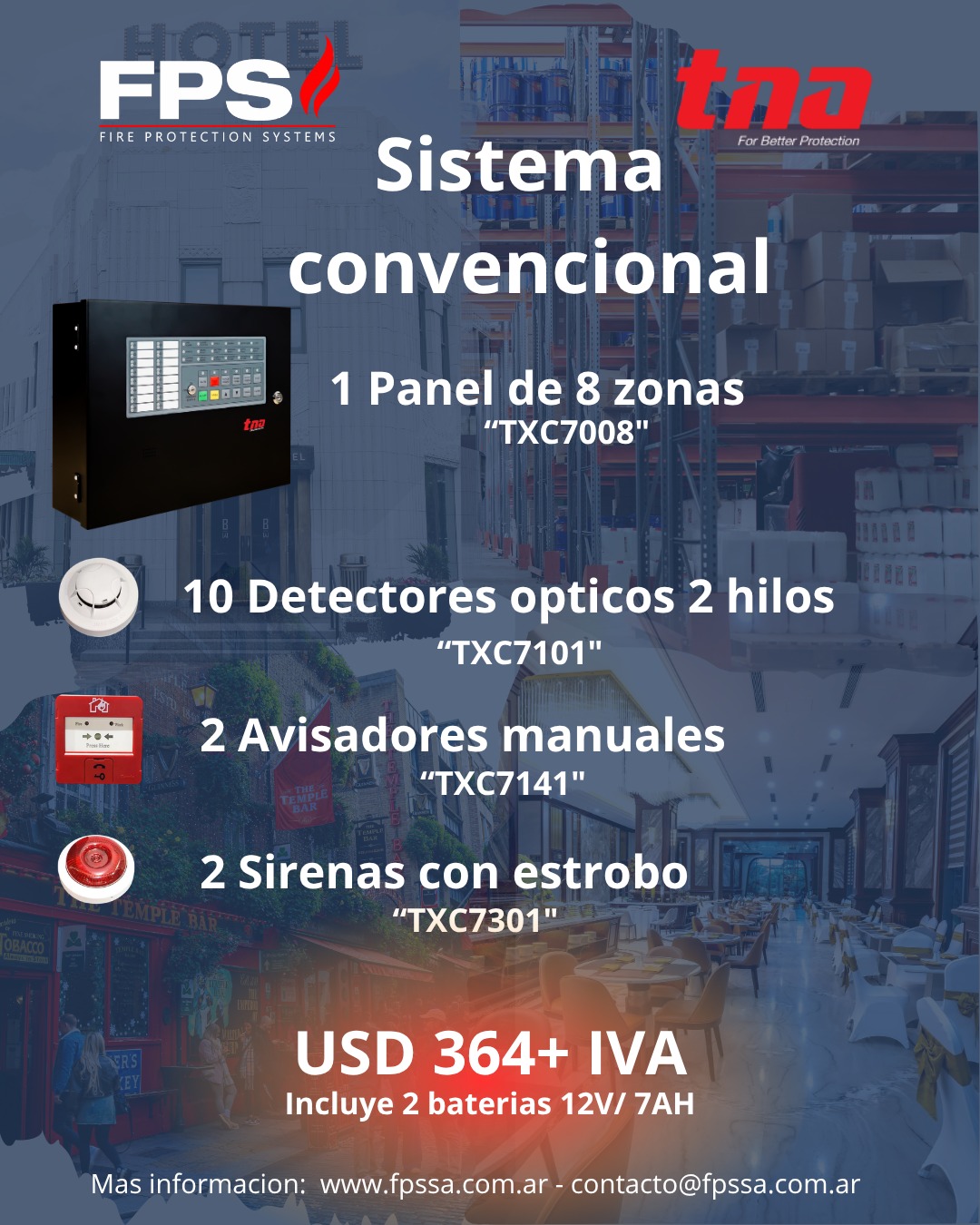 Sistema convencional listo para usar Plug&Play